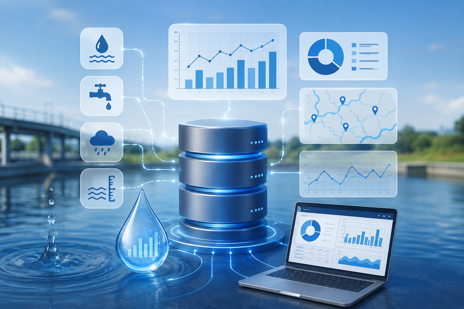 Lire la suite à propos de l’article Mise en place d’une base de données des statistiques sur l’eau